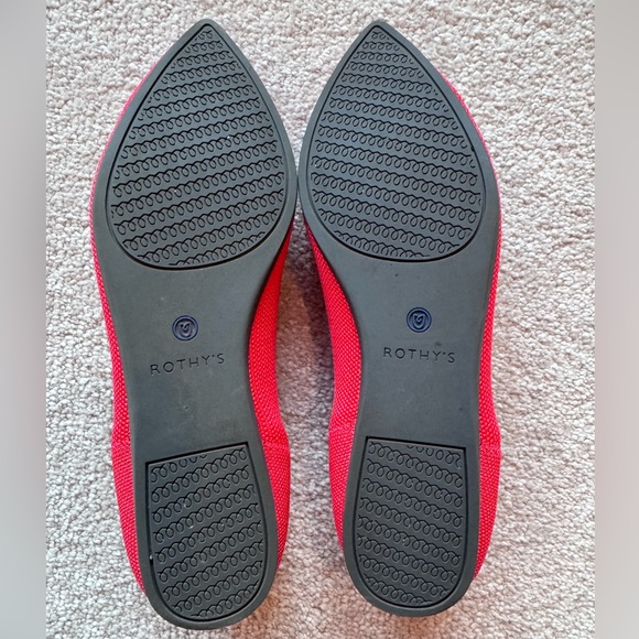 Rothy's Women's Point Red Flats - Picture 5 of 8